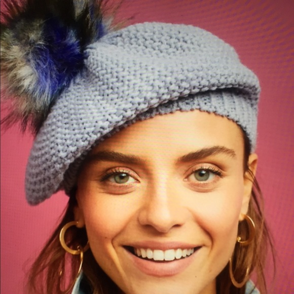 Anthropologie Accessories - Anthropologie-Norla Glacia Faux Fur Pom Pom Hat